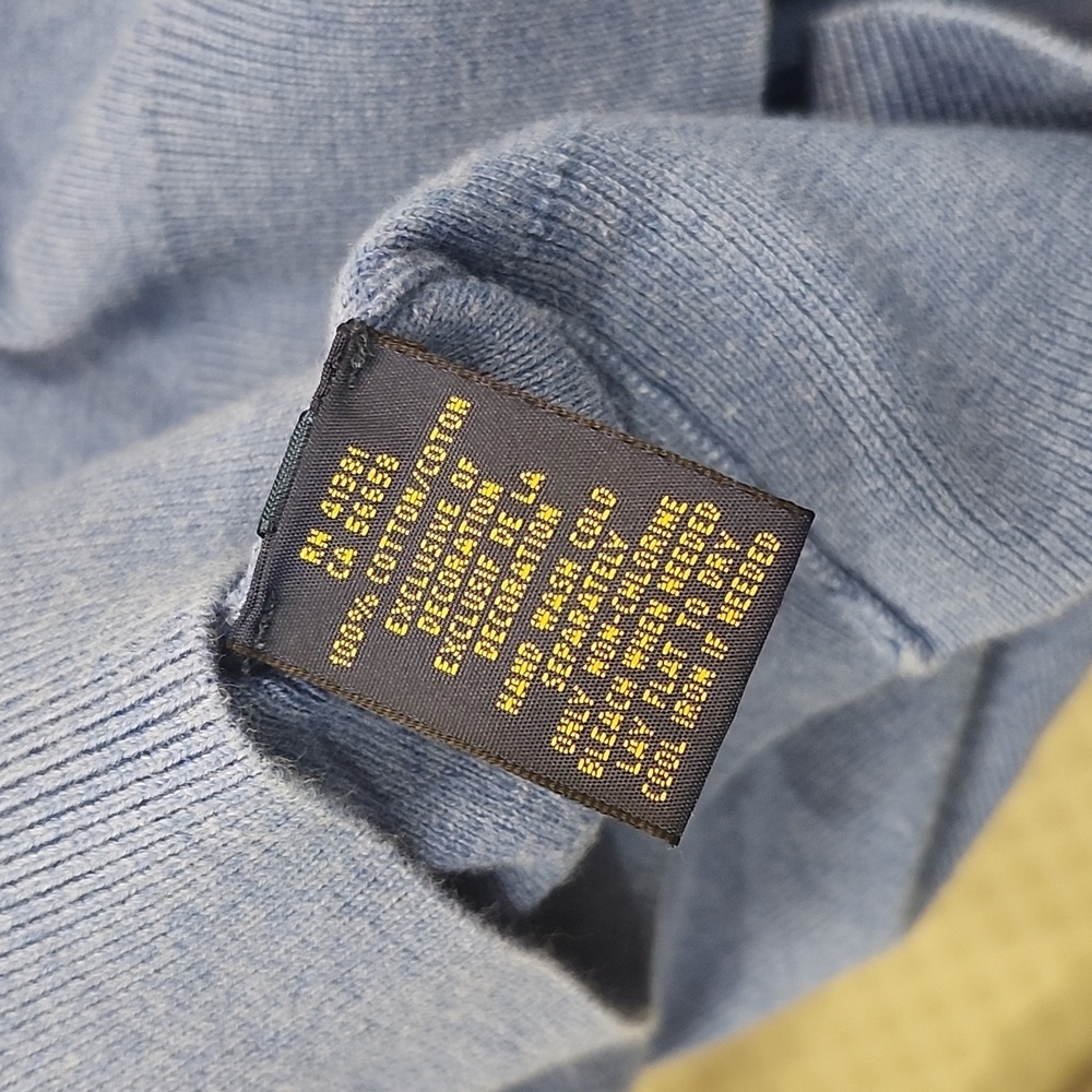Ralph Lauren Blue V-Neck Sweater - Picture 7 of 11